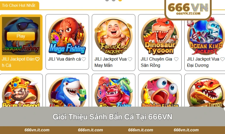 Bắn Cá 666VN 1 Giao diện chơi bắn cá sống động, thu hút người chơi mới