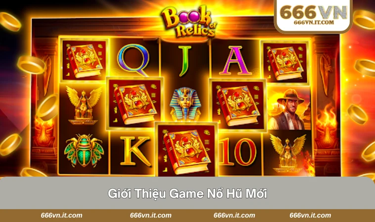 Game Nổ Hũ Mới - Hướng Dẫn Chi Tiết Dành Cho Người Mới 1 Giao diện trò chơi nổ hũ mới với biểu tượng jackpot sáng rực