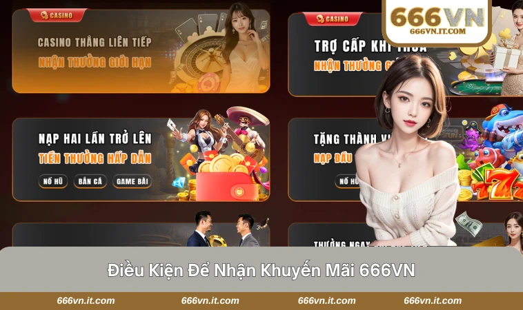 Khuyến Mãi 666VN 2 Hướng dẫn các điều kiện nhận khuyến mãi tại 666VN